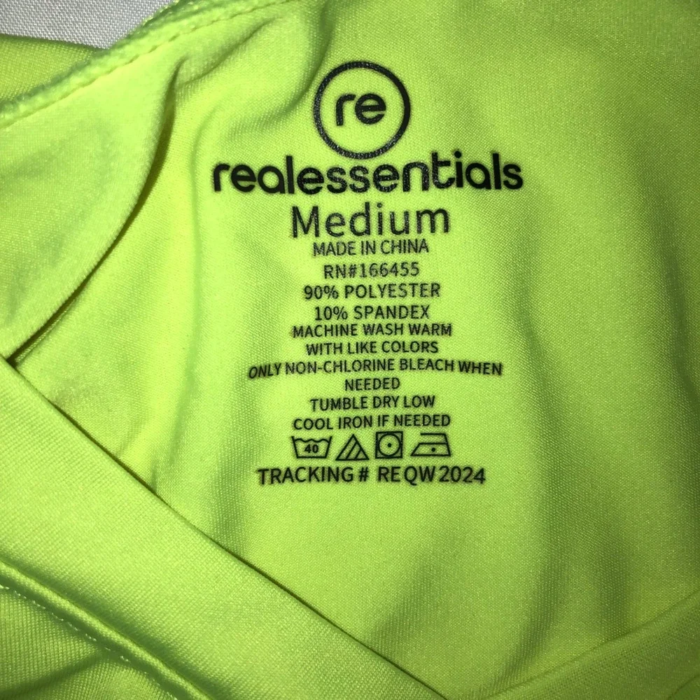 Real Essentials Kids Activewear TShirt Set 4-Pack Black Neon Green Orange Medium